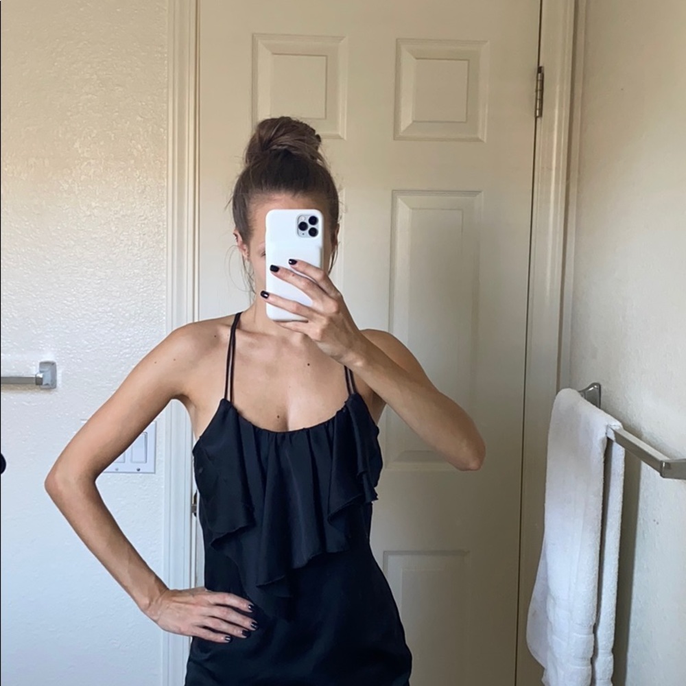 Black tank top
